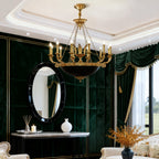 28X26 Inch 6 Lights Rococo French Empire Copper Chandelier-铜灯-Manorlights