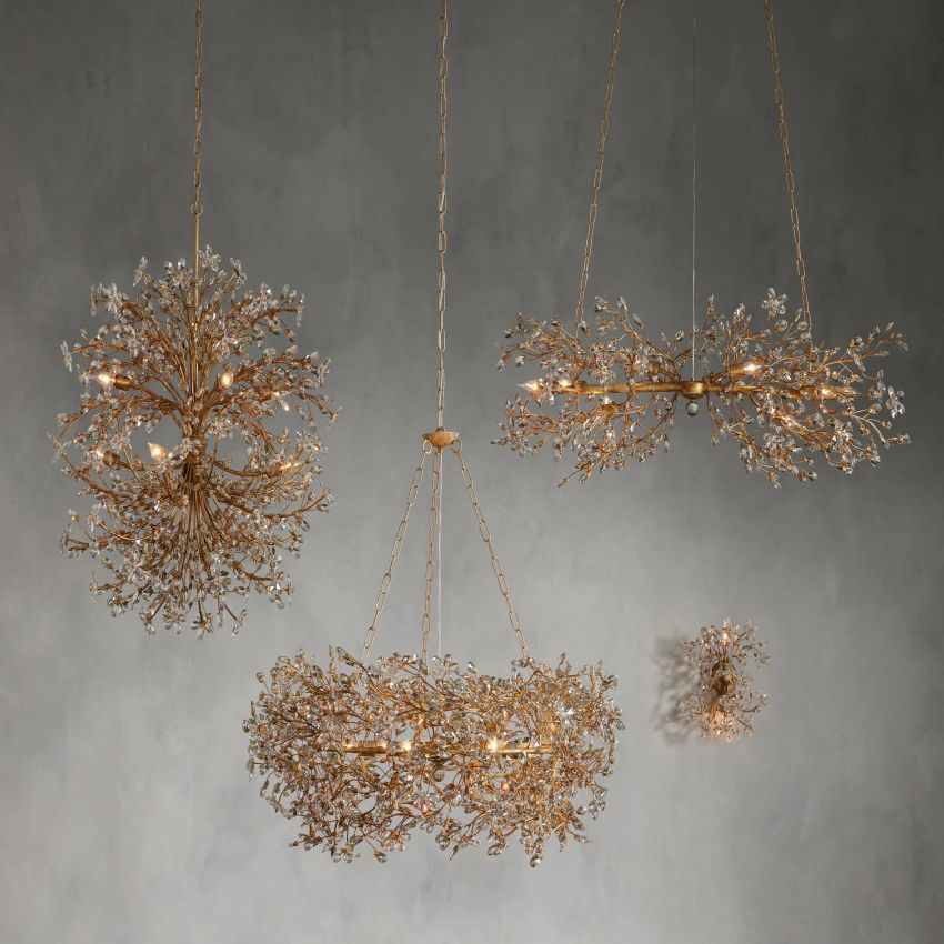 Fiore Round Chandelier-Chandelier-Manorlights