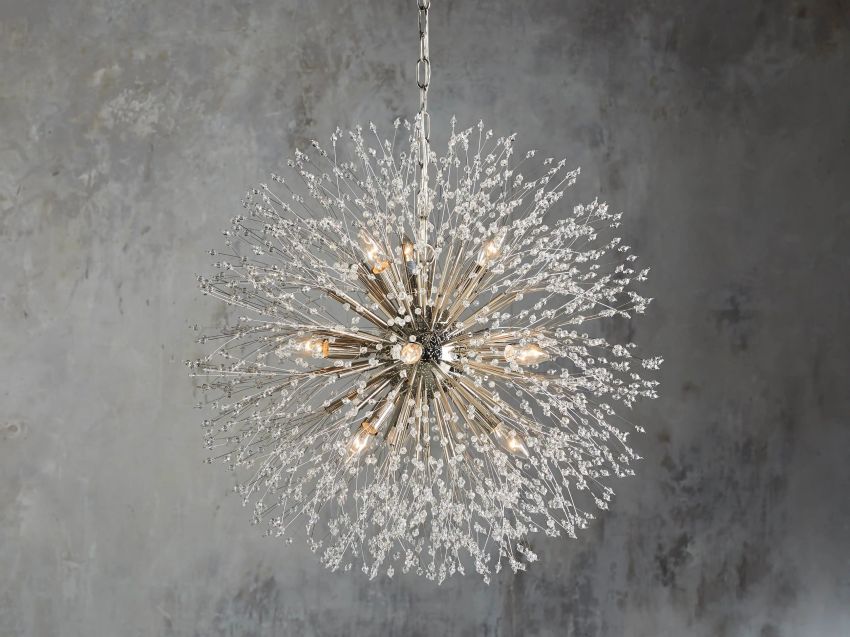 Dandelion Round Chandelier-Chandelier-Manorlights