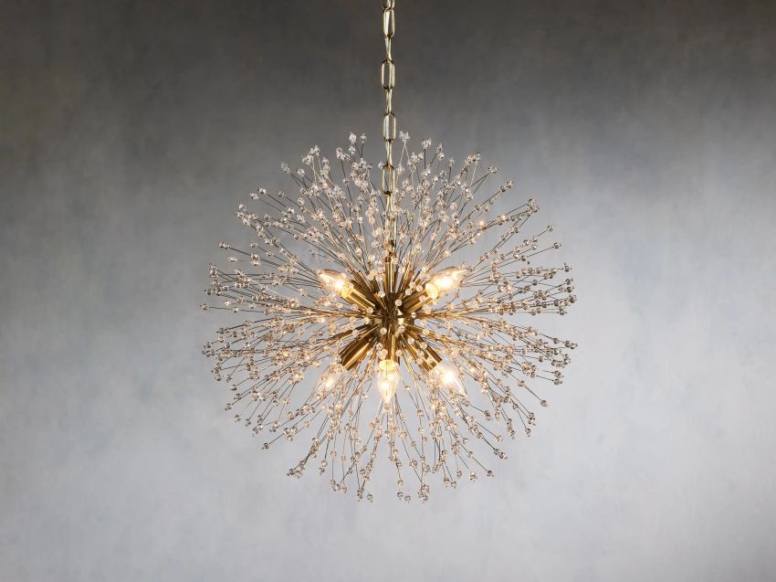 Dandelion Round Chandelier-Chandelier-Manorlights