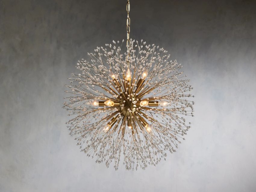 Dandelion Round Chandelier-Chandelier-Manorlights