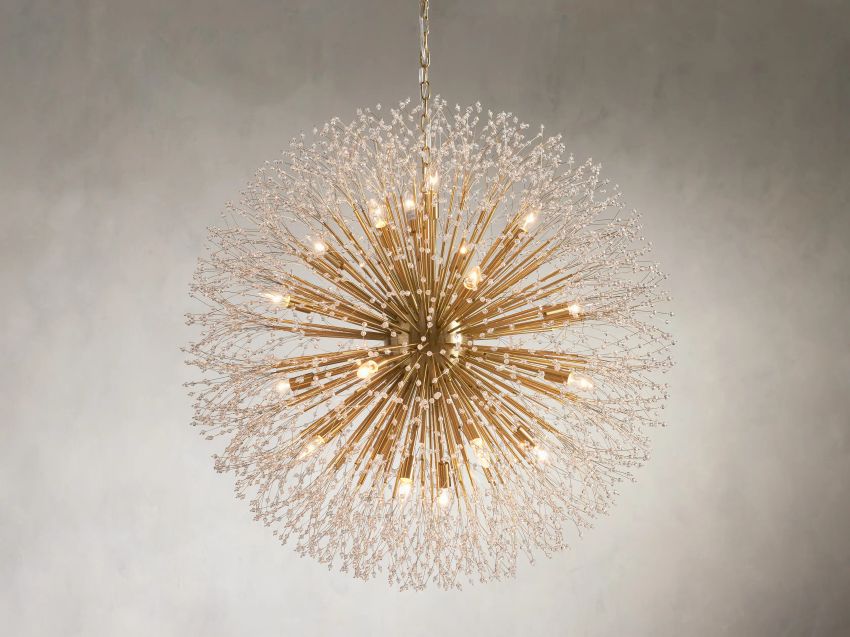 Dandelion Round Chandelier-Chandelier-Manorlights