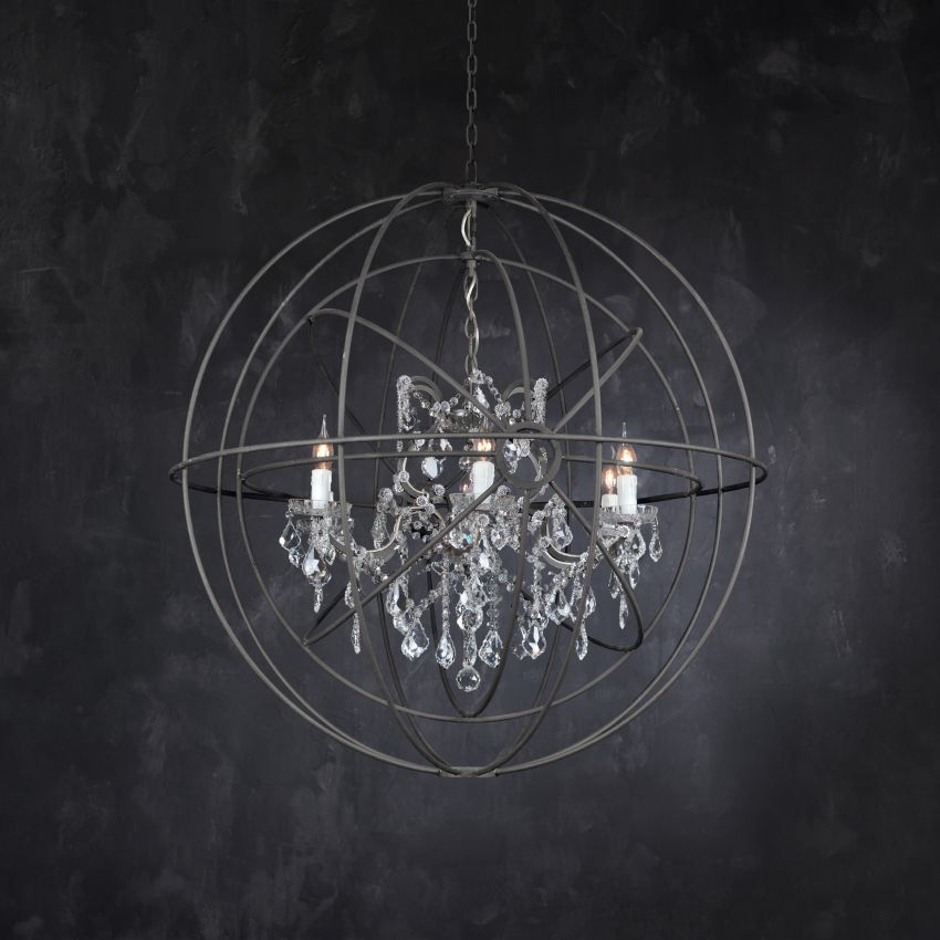 Zoraida Crystal Ball Chandelier-Chandelier-Manorlights