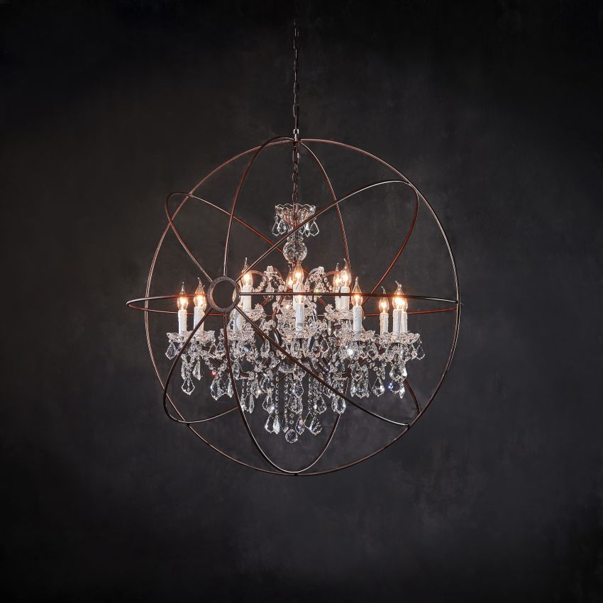 Zoraida Crystal Ball Chandelier-Chandelier-Manorlights