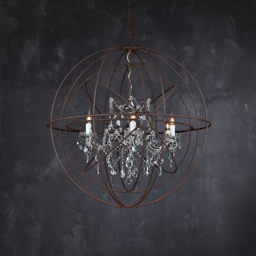 Zoraida Crystal Ball Chandelier-Chandelier-Manorlights