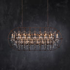 Zoraida Crystal Rectangular Chandelier-Chandelier-Manorlights
