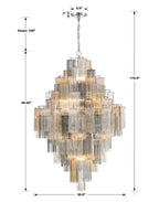 Addas Diamond Chandelier 49''H-Manorlights
