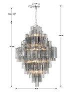 Addas Diamond Chandelier 49''H-Manorlights