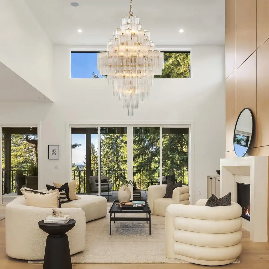 Addas Diamond Chandelier 49''H-Manorlights
