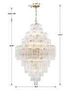 Addas Diamond Chandelier 49''H-Manorlights