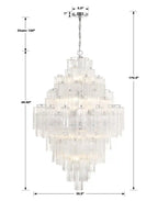 Addas Diamond Chandelier 49''H-Manorlights