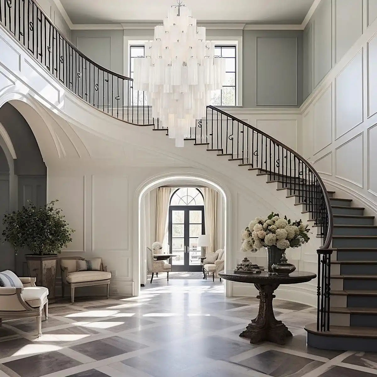 Addas Diamond Chandelier 49''H-Manorlights