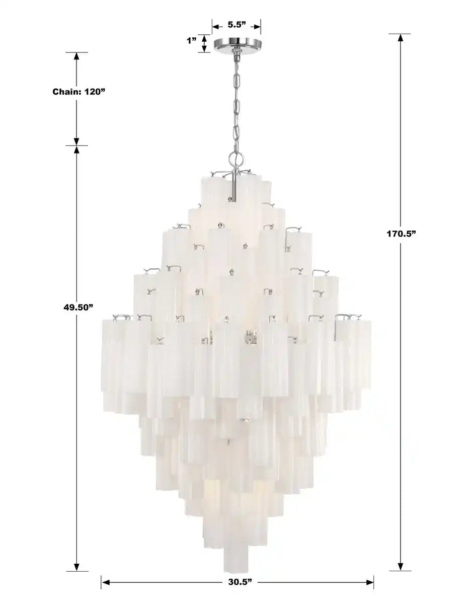 Addas Diamond Chandelier 49''H-Manorlights
