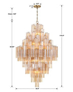 Addas Diamond Chandelier 49''H-Manorlights