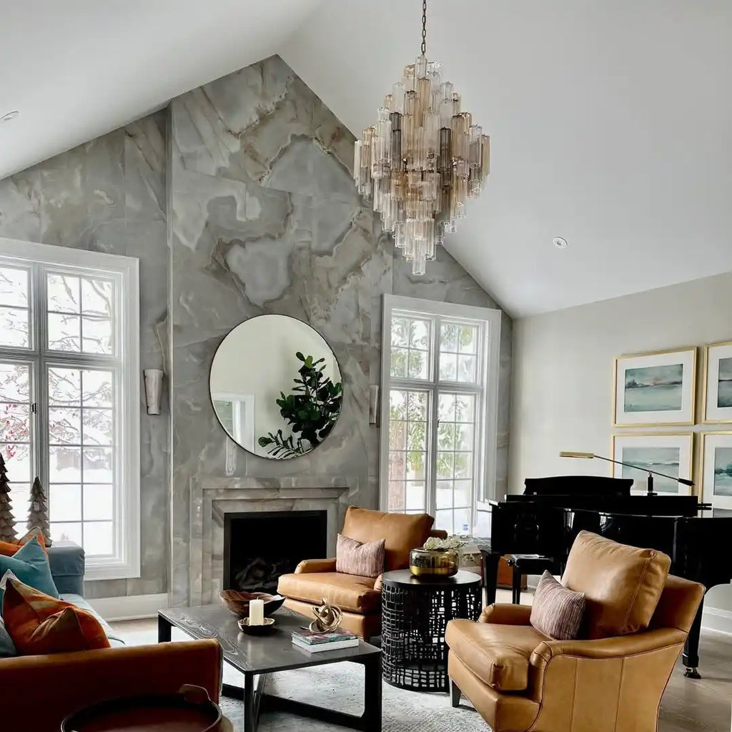 Addas Diamond Chandelier 49''H-Manorlights