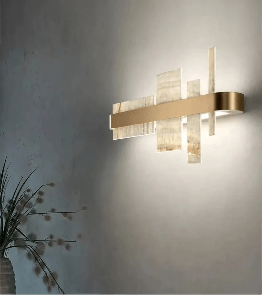 Alabaster Acropolis LED Wall Sconce - 25.6" W-Manorlights