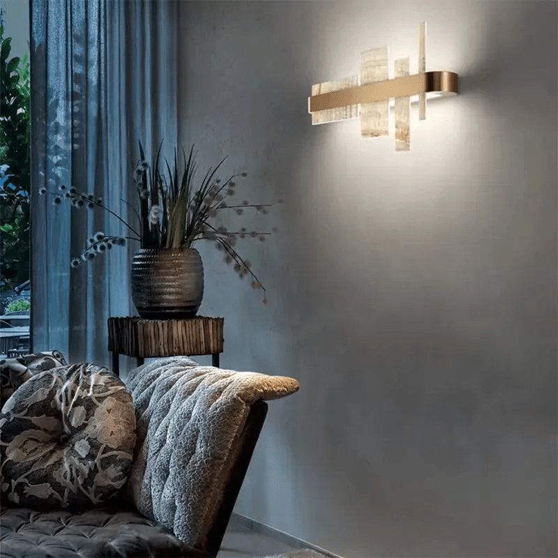 Alabaster Acropolis LED Wall Sconce - 25.6" W-Manorlights