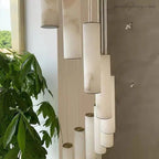 Alabaster Brass Spiral Indoor Modern Chandelier - Manorlights
