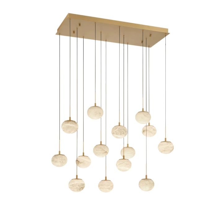 Alabaster Codri Linear LED Chandelier - Matte Black8 LightManorlights