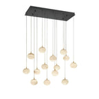 Alabaster Codri Linear LED Chandelier - Matte Black14 LightManorlights