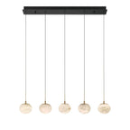 Alabaster Codri Linear LED Chandelier - Matte Black5 LightManorlights