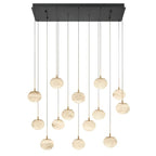 Alabaster Codri Linear LED Chandelier - Matte Black8 LightManorlights
