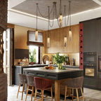 Alabaster Flint 1/2/3/5/7/9/12/15 - Light LED Multi - Drop Pendant - 5 lightsManor Lights