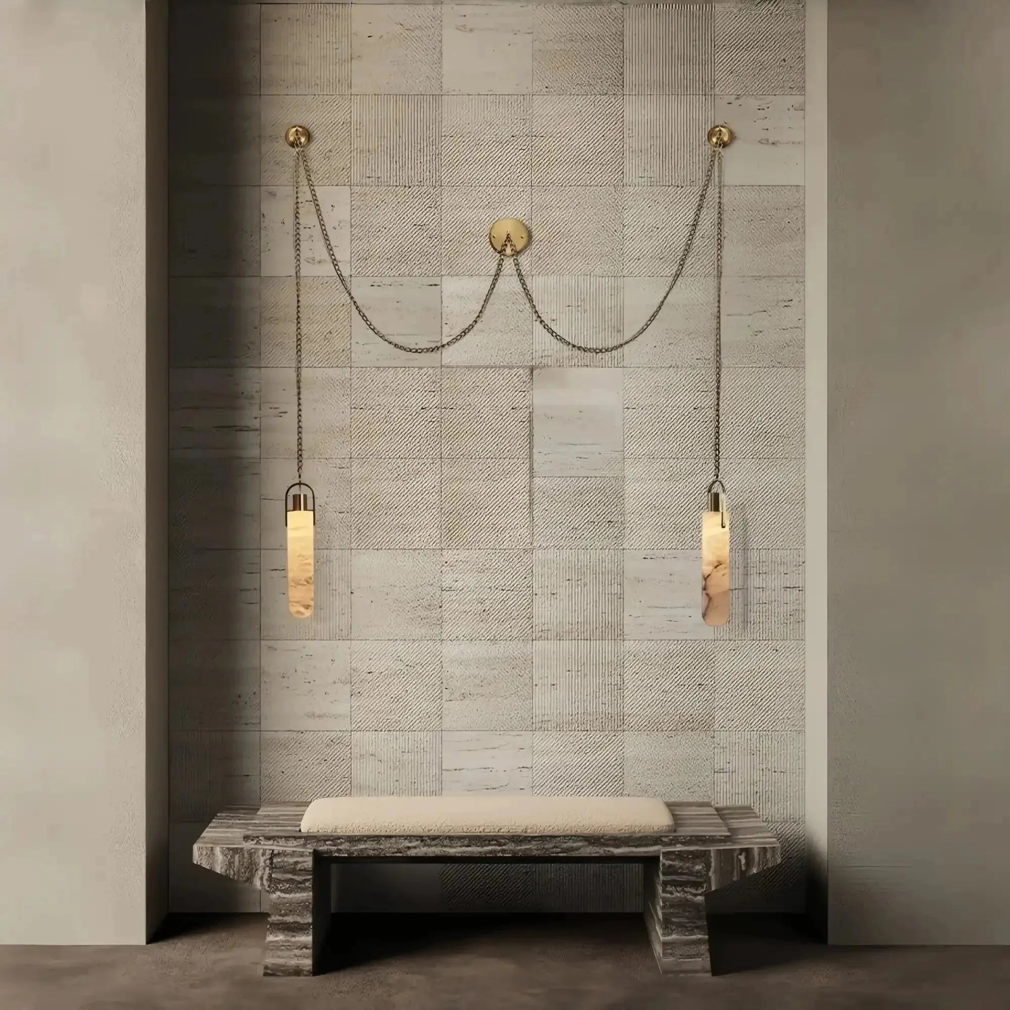 Alabaster Flint 1/2/3/5/7/9/12/15 - Light LED Multi - Drop Pendant - 2 lightsManor Lights
