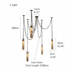 Alabaster Flint 1/2/3/5/7/9/12/15 - Light LED Multi - Drop Pendant - 5 lightsManor Lights