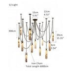 Alabaster Flint 1/2/3/5/7/9/12/15 - Light LED Multi - Drop Pendant - 9 lightsManor Lights