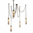 Alabaster Flint 5 Light LED Multi - Drop Pendant - Manor Lights