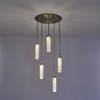 Alabaster Flint Additions Multi Light Pendant, Round Chandelier For staircase, Hallway - Manor Lights