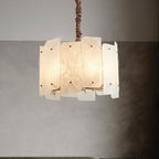 Alabaster Lorry Round Chandelier 20" 31" - D20"Manorlights