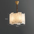 Alabaster Lorry Round Chandelier 20" 31" - D20"Manorlights