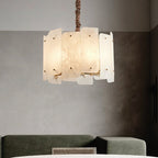 Alabaster Lorry Round Chandelier 20" 31" - D20"Manorlights