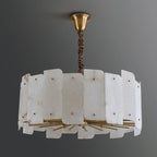 Alabaster Lorry Round Chandelier 20" 31" - D20"Manorlights