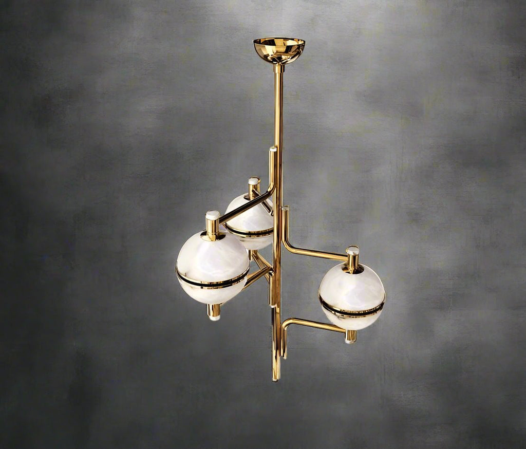 Alabaster Suspension Chandelier - Manorlights