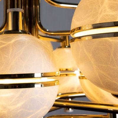Alabaster Suspension Chandelier - Manorlights