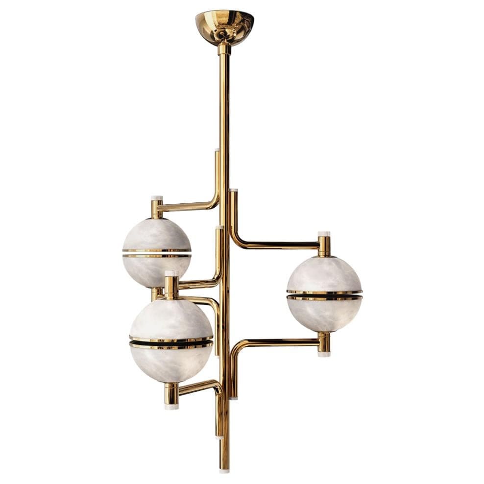 Alabaster Suspension Chandelier - Manorlights