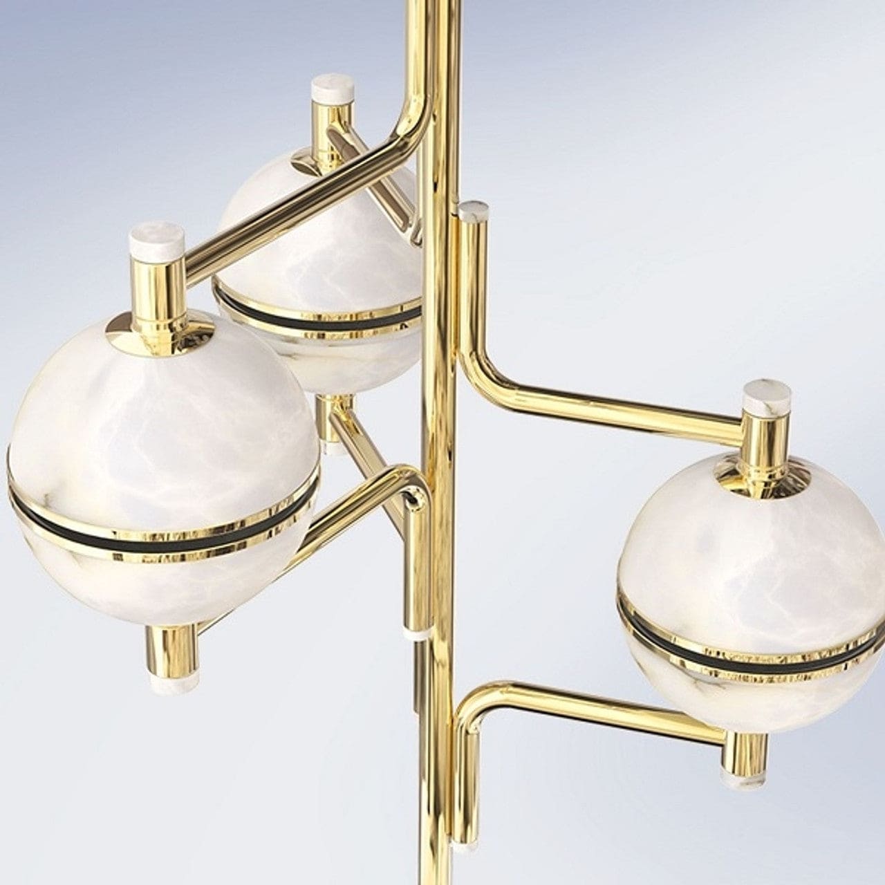 Alabaster Suspension Chandelier - Manorlights