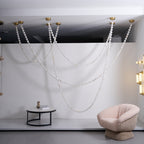 Alabaster Pearl Necklace Chandelier by Manor Lights