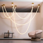 Alabaster Pearl Necklace Chandelier by Manor Lights