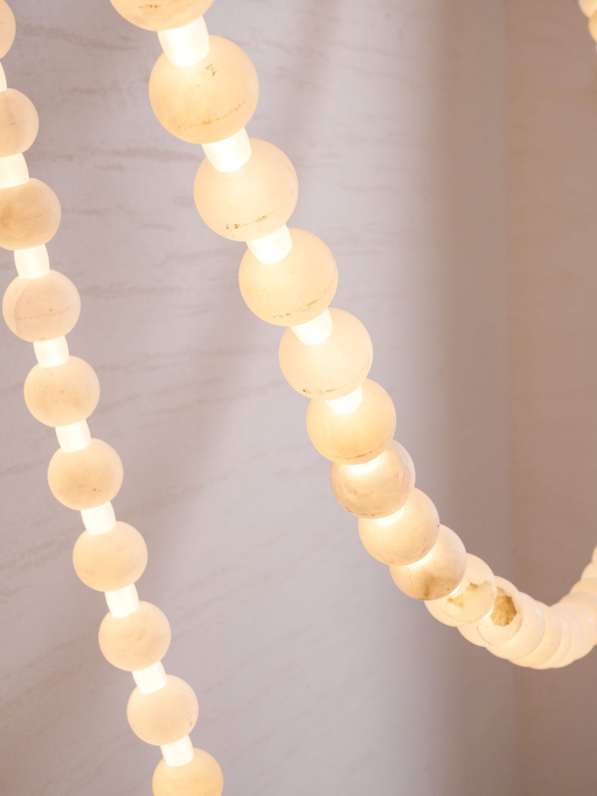 Alabaster Pearl Necklace Chandelier by Manor Lights