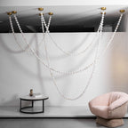 Alabaster Pearl Necklace Chandelier by Manor Lights