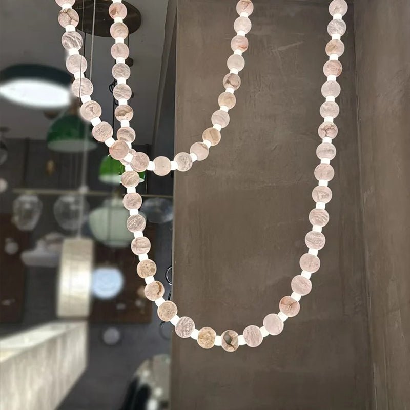 Alabaster Pearl Necklace Chandelier by Manor Lights