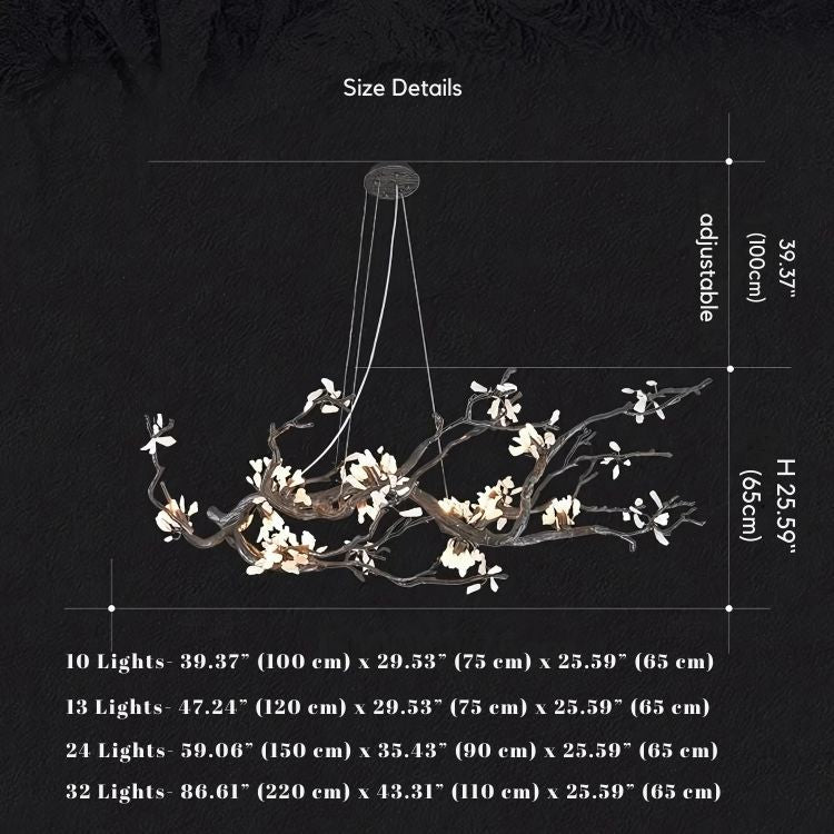 Alba Tree Branch Chandelier-Manorlights