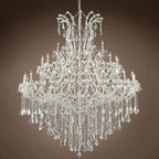 48 Lights Big Maria Theresa Chandelier 59X71 Inch Chrome Crystal Chandelier for Living Room-大吊灯-Manorlights