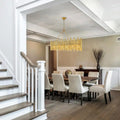 Althely 10 Lights Rectangle Pendant Chandelier-Manorlights