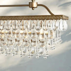 Anabelle Rectangular Chandelier - clear finish, modern home lighting