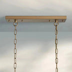 Anabelle Rectangular Chandelier in clear by Blush Lighting